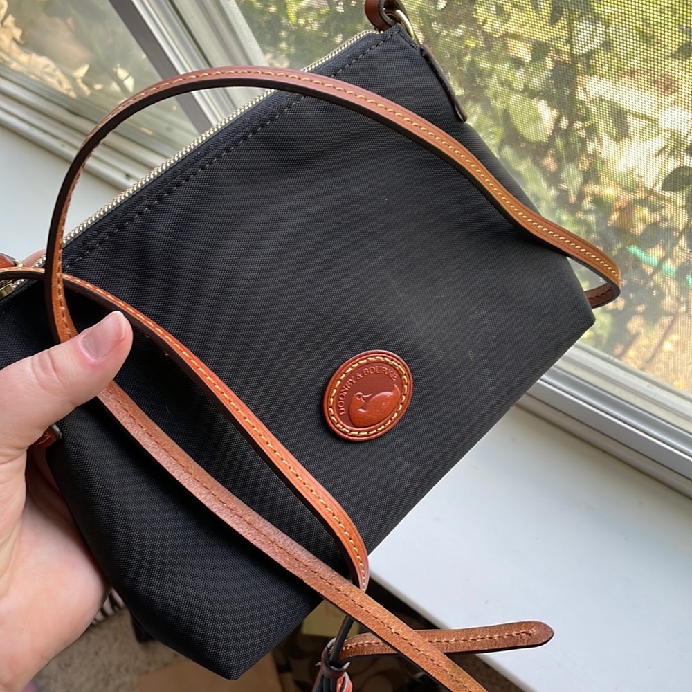 Vintage canvas Dooney Bourke crossbody